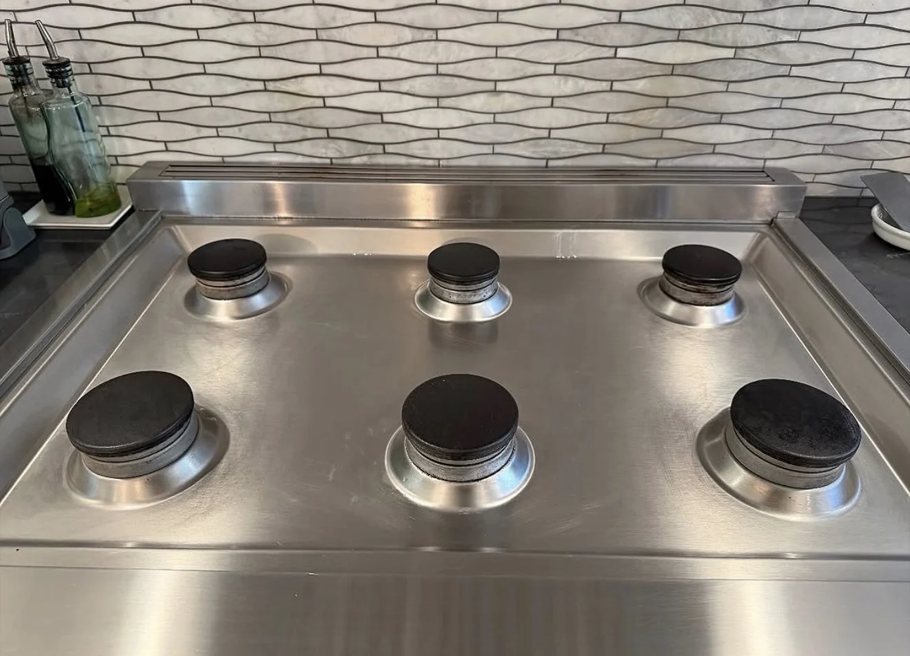 Stovetop after cleaning