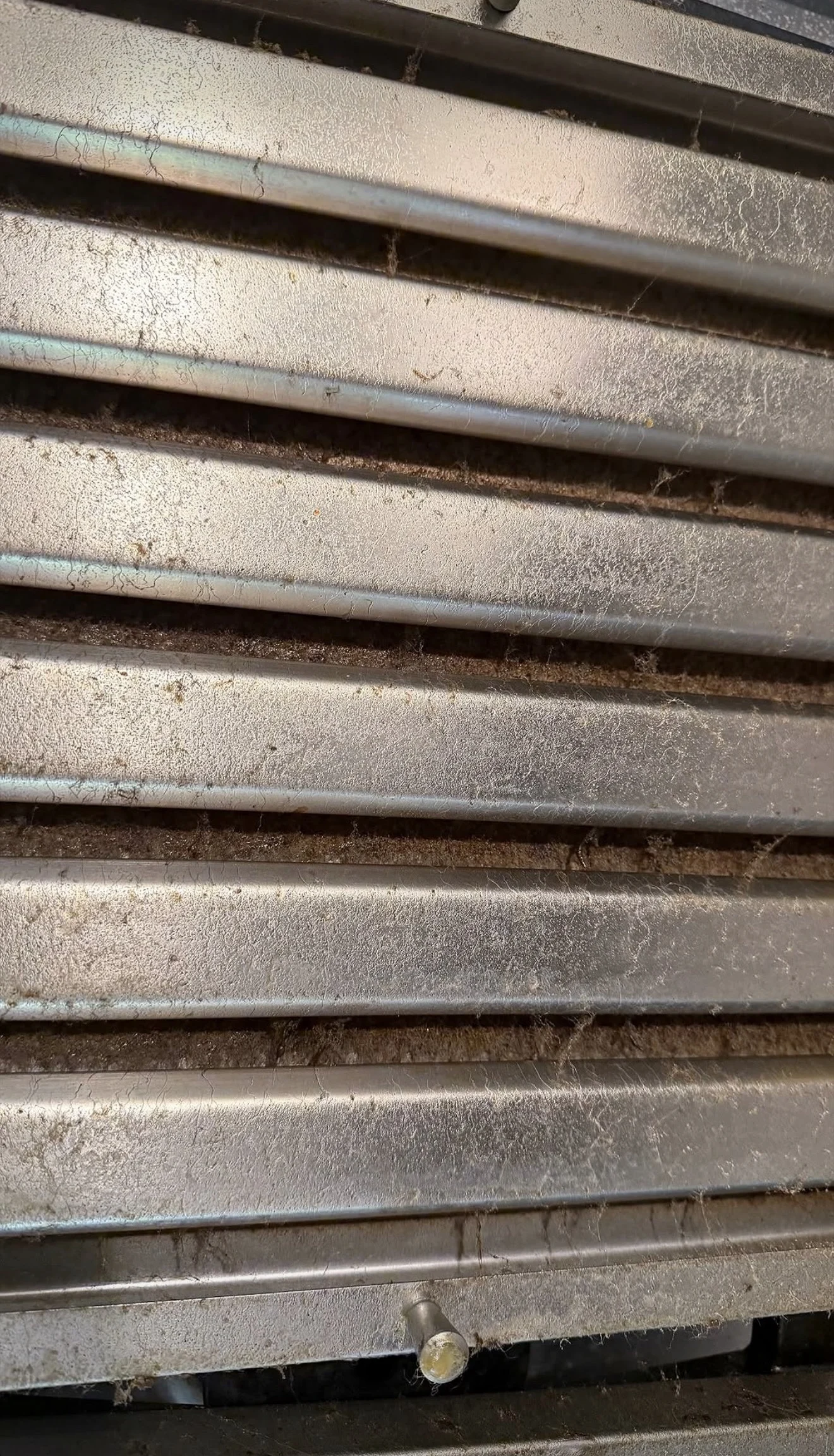 Range hood filter before cleaning